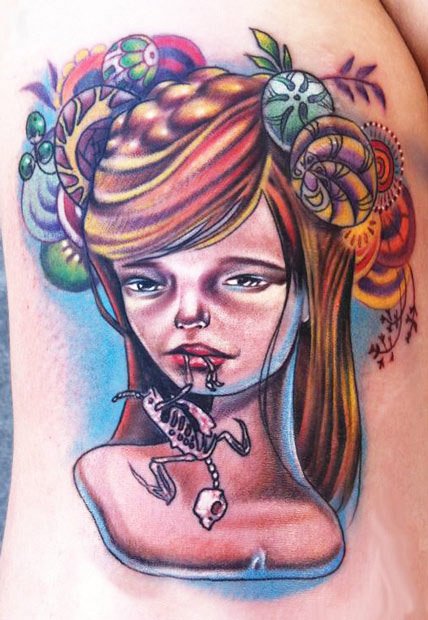 Woman tattoo by Johnny Smith | Post 11678