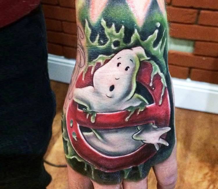 I havent seen anyone go the comic route on their tattoos phase one of the  sleeve done  rghostbusters