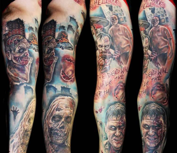 Horror Tattoo Sleeve by Puku on DeviantArt