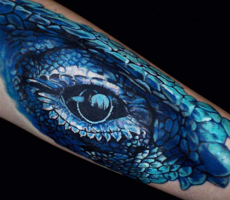 Did this dragon eye today somecolor blackandgrey dragontattoo dragon  eye eyeball realism tattoo tattoos inked jupiter stuart  Instagram