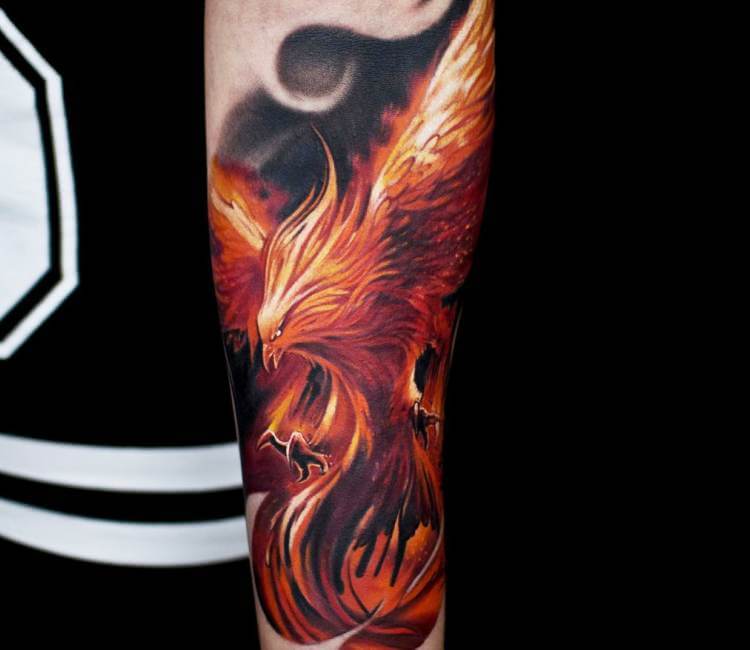 Mike DeVries  Tattoos  Fantasy Pheonix  Phoenix Tattoo
