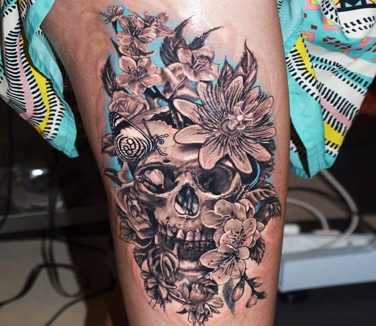 Floral Skulls by Joonsung — Tattoo People