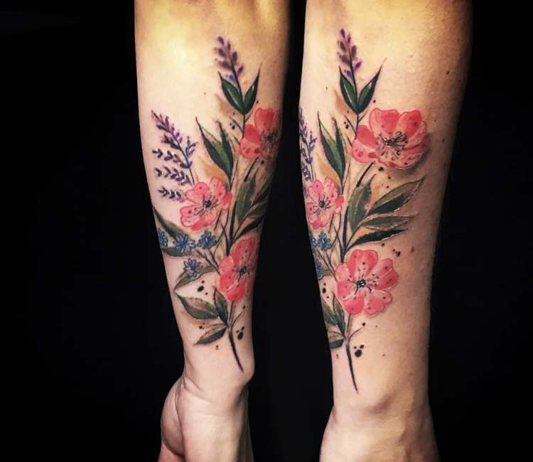 50 of the Most Unique Flower Tattoos Ideas that are NOT forever  MyBodiArt