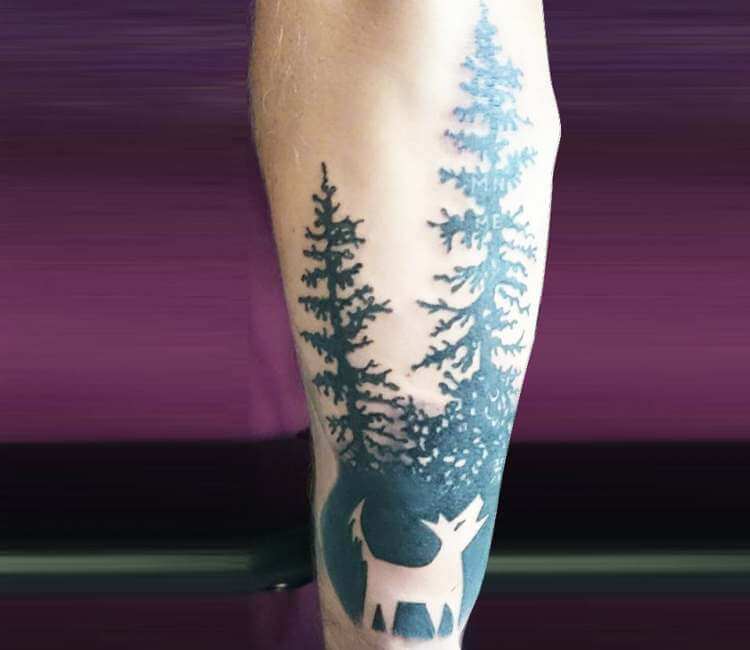 Looking for illustrations or tattoo ideas for a Creepy Forest tattoo   rTattooDesigns