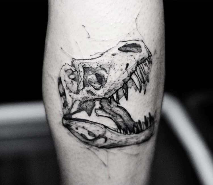 100 Ink Black Dog Skeleton Forearm Tattoo Design png  jpg 2023