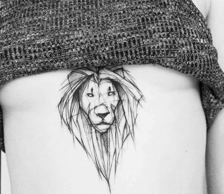 simple lion tattoo design - Clip Art Library