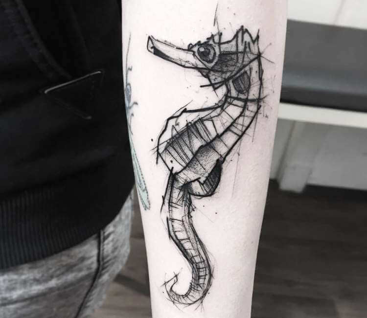 Watercolor Seahorse Tattoo by hayleevroman on DeviantArt