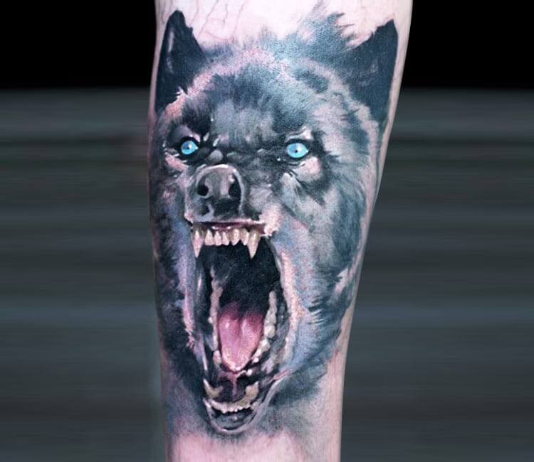 Tattoo uploaded by Pigmental Tattoos  Badass Snarling Wolf Tattoo Wolf  WolfTattoo Snarling SnarlingWolf ElbowTattoo InnerElbowTattoo  SleeveInProgress  Tattoodo
