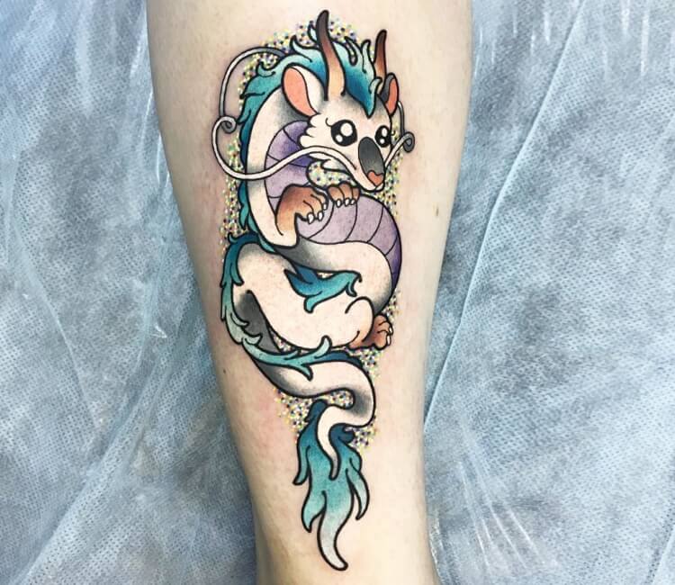 Finally Got a Dragon Haku Tattoo Spirited Away is my favorite childhood  movie and Ive been wanting a Haku Tattoo forever I think it came out  looking pretty great  rghibli