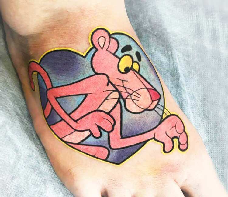 Pickled Pink Hilarious Pink Panther Tattoos  Tattoodo