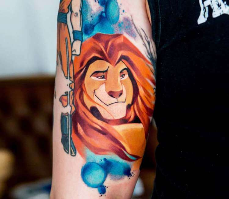 Tattoo uploaded by Tracy Marie • Disney's Lion King (Mufasa, Scar, and  Simba) • Tattoodo