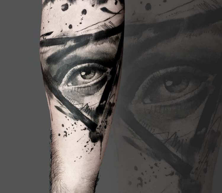 Ratta Tattoo — This stunning photo realistic eye tattoo is by the...