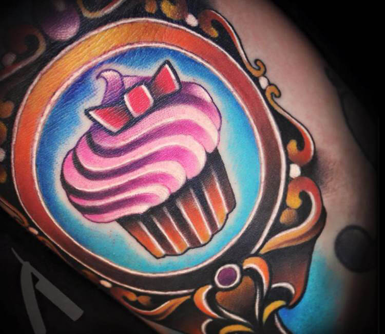 Cupcake And Skull Tattoo  Tattoo Designs Tattoo Pictures