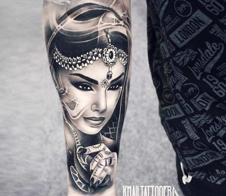 Labe Turbina Comedia de enredo Genie and Her Lamp tattoo by Khail Tattooer | Post 21683