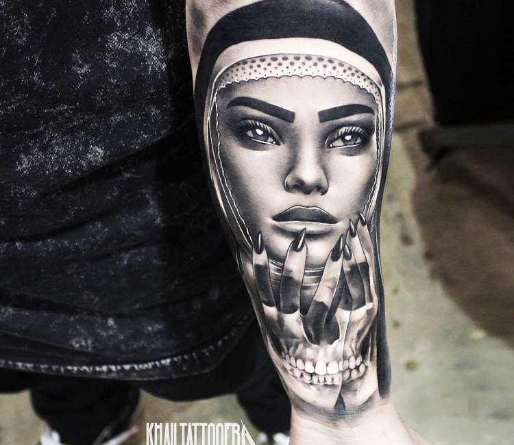 Nun tattoo by Khail Tattooer | Post 21280