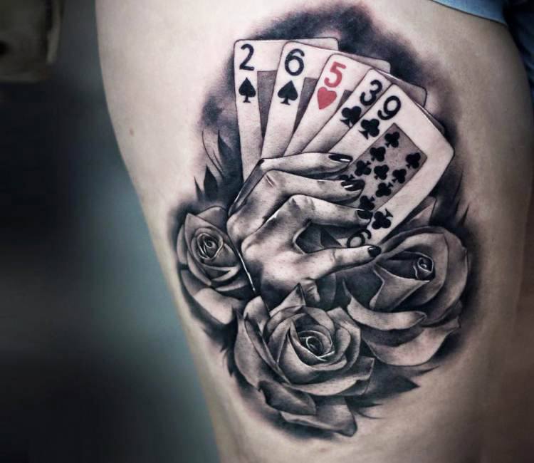 87 Playing Card Tattoos for Men [2024 Inspiration Guide] | Playing card  tattoos, Card tattoo designs, Tattoos for guys