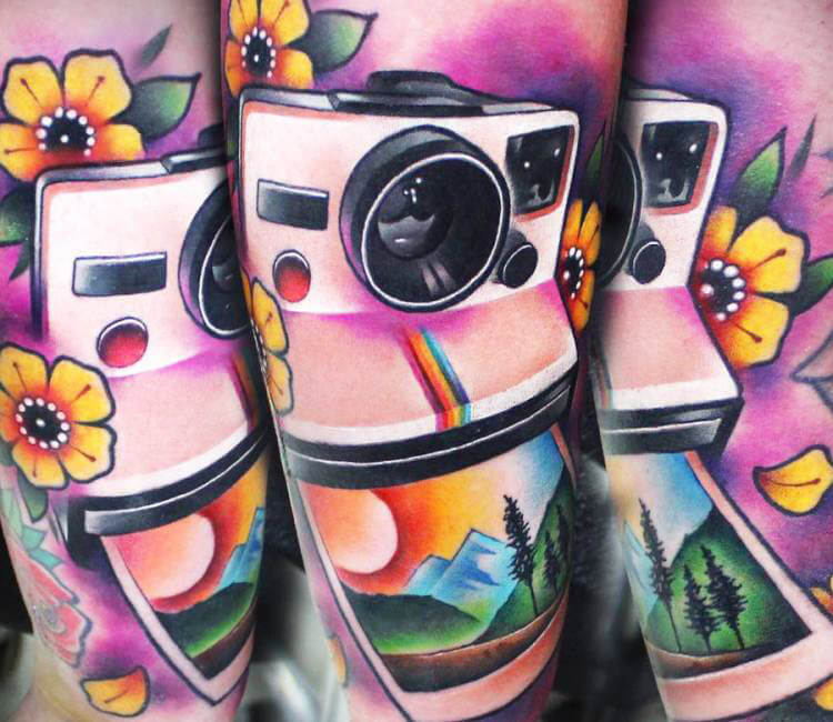 Camera tattoo, neo traditional, neo trad, new school. | Camera tattoo,  Tattoos, Neo traditional