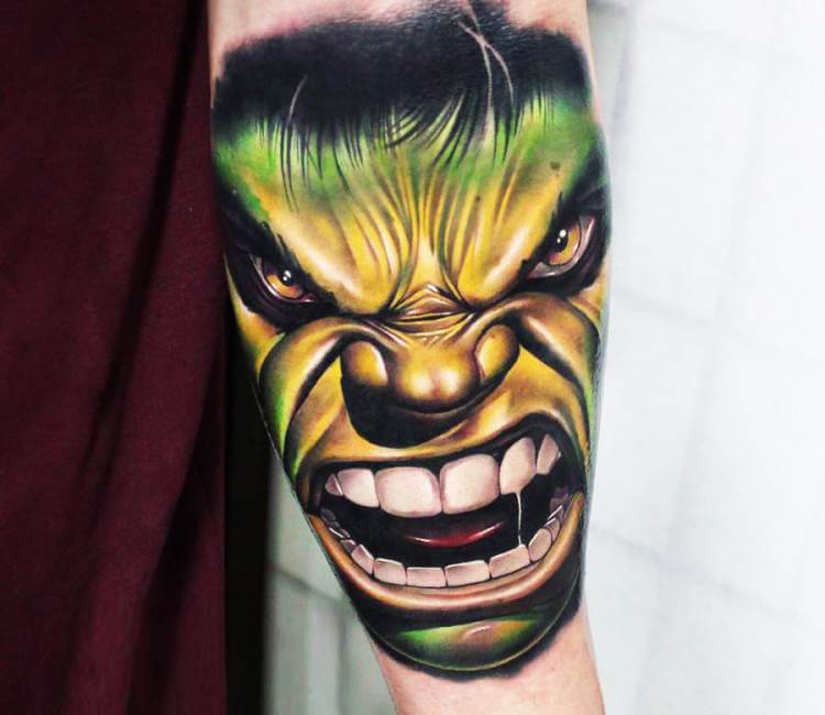 The Incredible Hulk Face Tattoo Marvel Comics Brand New 11625 