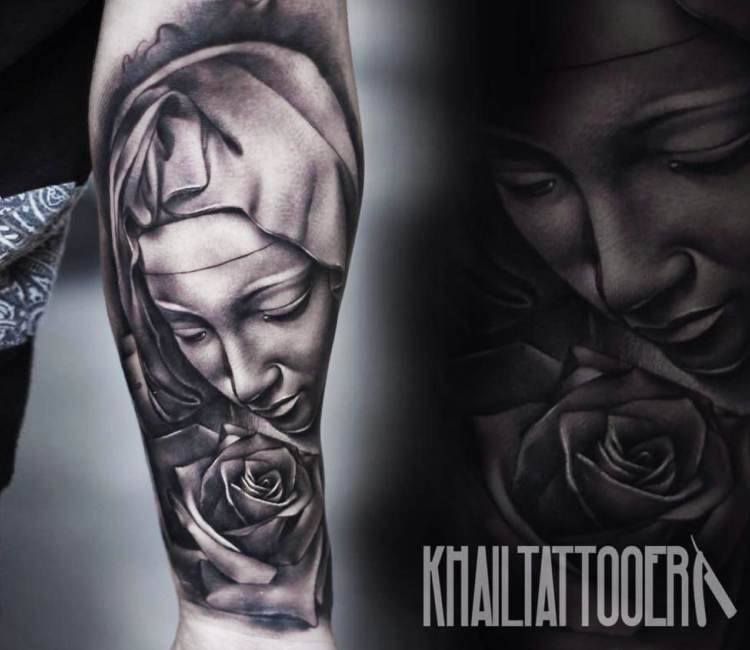 Mother Mary tattoo