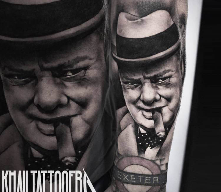 Angelinas film tattoos inspired by stirring words of Sir Winston Churchill   Daily Mail Online