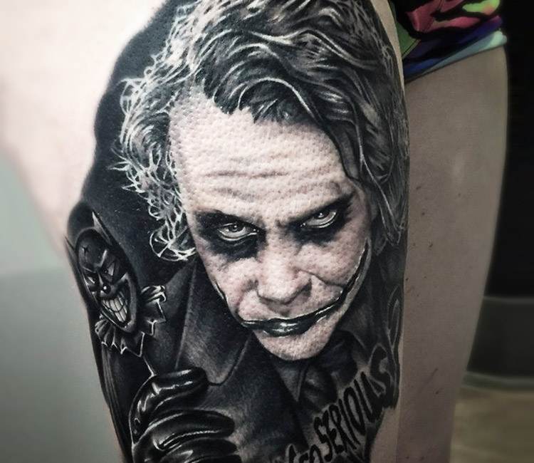Discover 75+ heath ledger joker tattoo drawing super hot - in.cdgdbentre