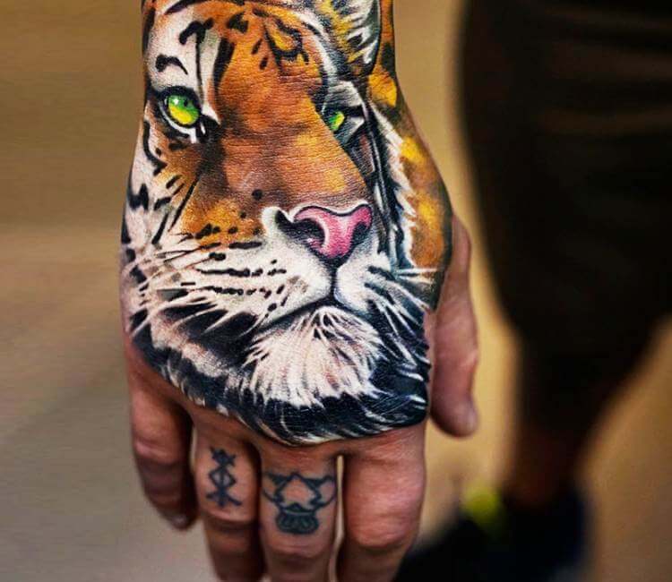 Tiger tattoo by Khan Tattoo | Post 18549