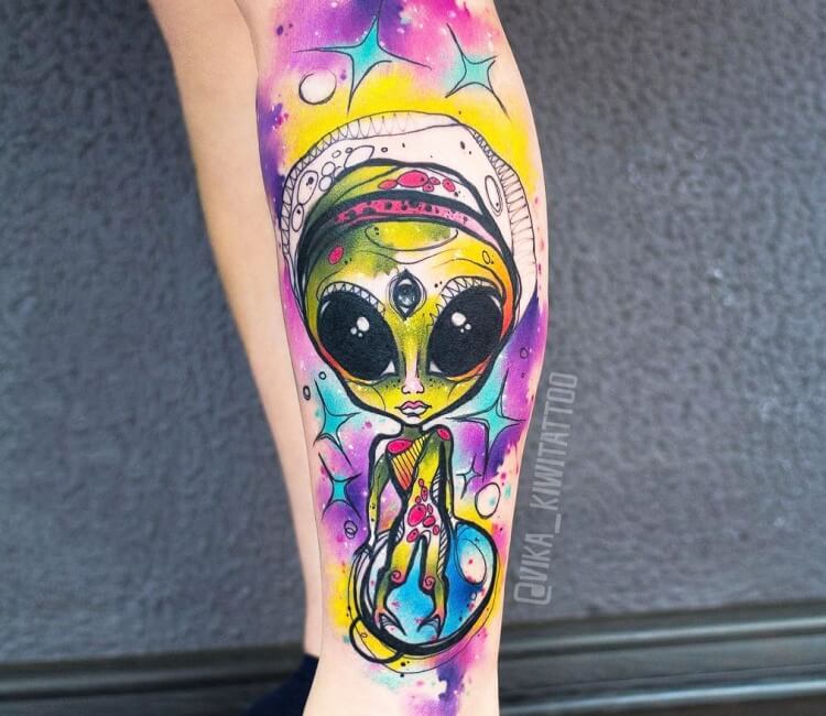 101 Amazing Alien Tattoo Designs You Need To See! | Alien tattoo, Leg  tattoos small, Tattoos