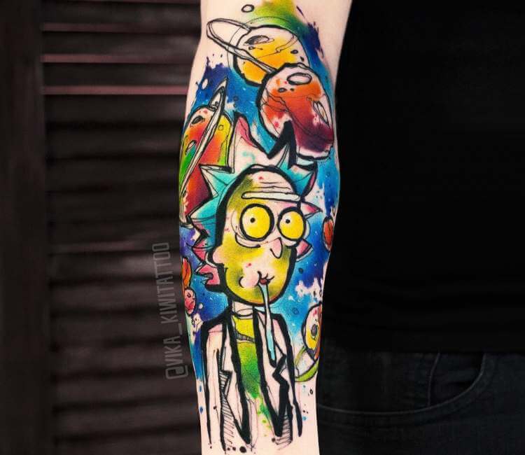 Rick and Morty tattoo by Matthew Larkin  Post 23556