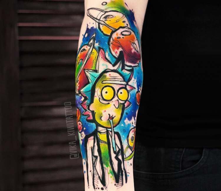 50 Awesome Rick and Morty Tattoos that will blow your mind and make you  giggle