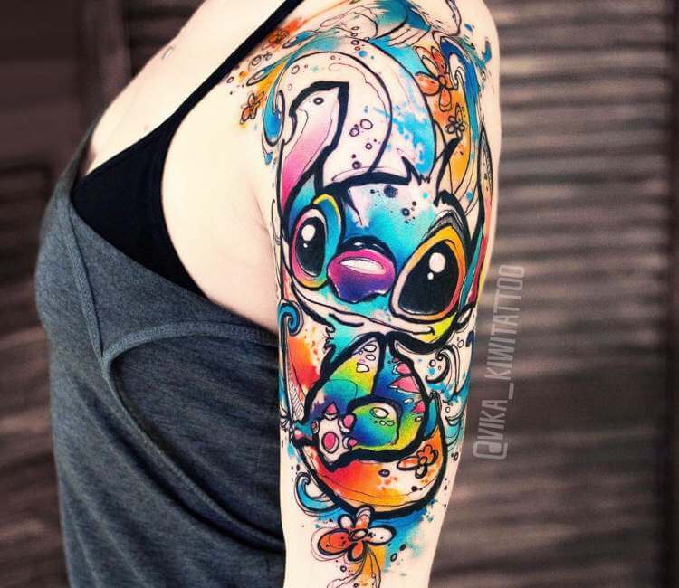 Stitch tattoo by Kiwi Tattoo