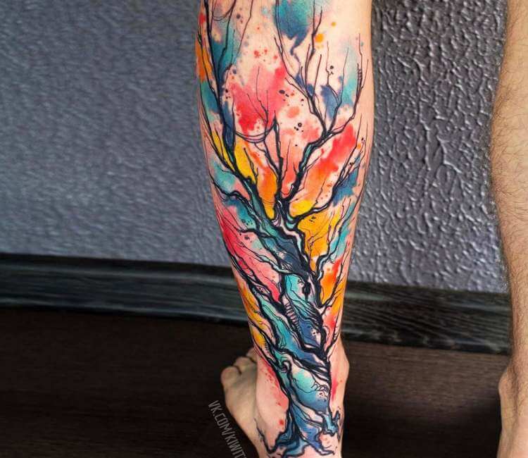 Top Watercolor Tree Tattoo In Eteachers