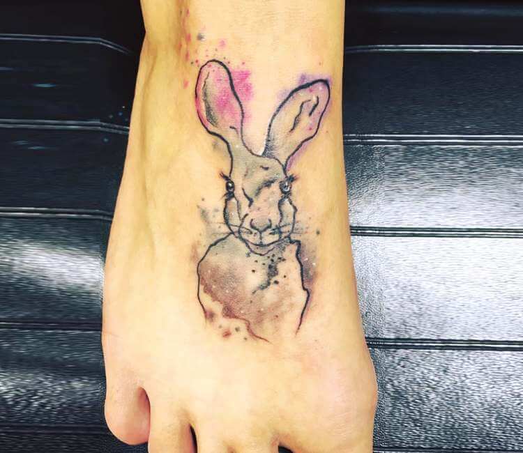 White Rabbit tattoo for a friend by karatealiv -- Fur Affinity [dot] net