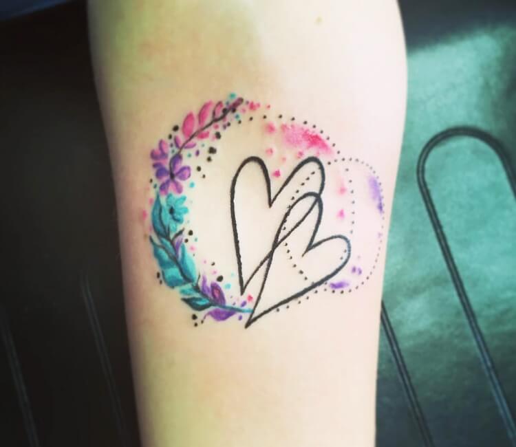Mannys Art Gallery  Tattoo  Piercing  Heart Watercolor Tattoo Done by  Artist Manny  Facebook