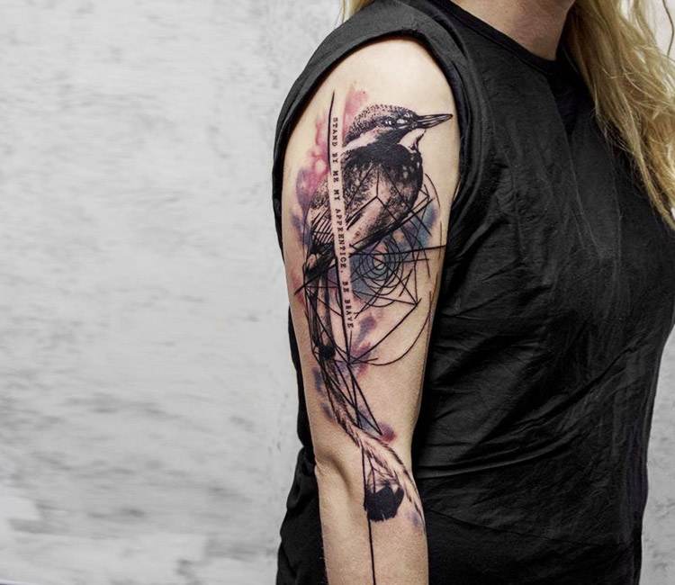 Abstract Birds Tattoo by Gene Coffey TattooNOW