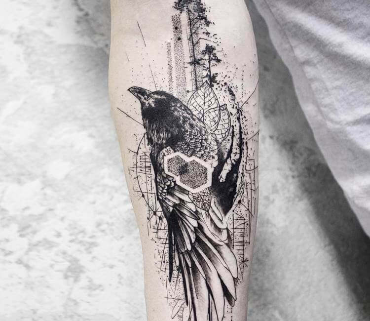 Crow tattoo by Koit Tattoo | Post 20079