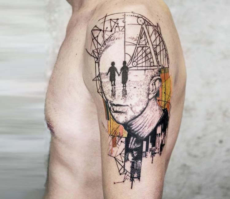 Super amazing Geometric Planetary Face  Inked Up Tattoos  Facebook