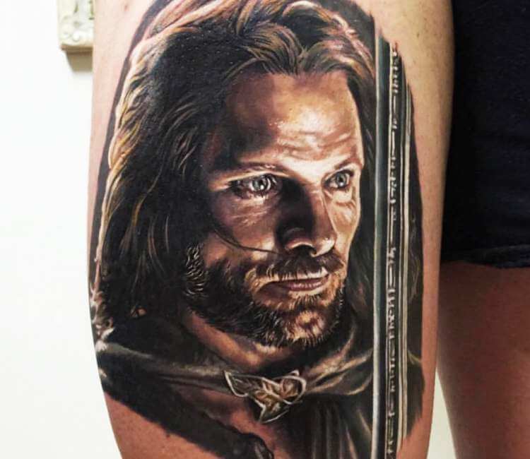 Aragorn tattoo by Kristian Kimonides | Post 23662
