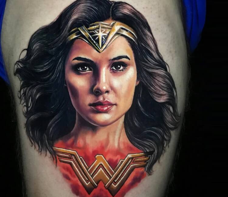 Wonder Woman tattoo by Kristian Kimonides