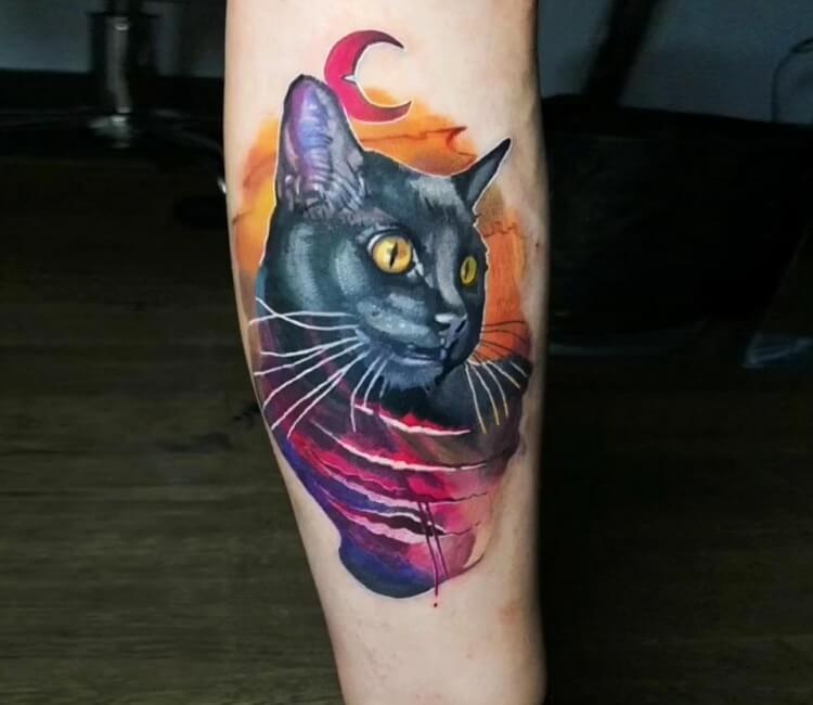 Cat tattoo by Laky Tattoo | Post 27885
