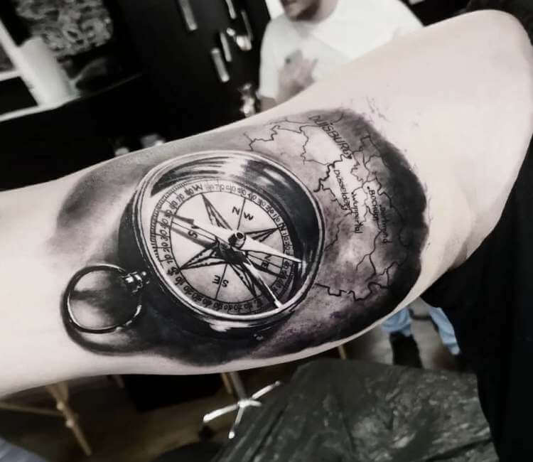 Compass tattoo by Laky Tattoo | Post 24096