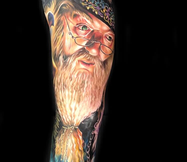 Albus Dumbledore Tattoo By Lena Art Post 26911