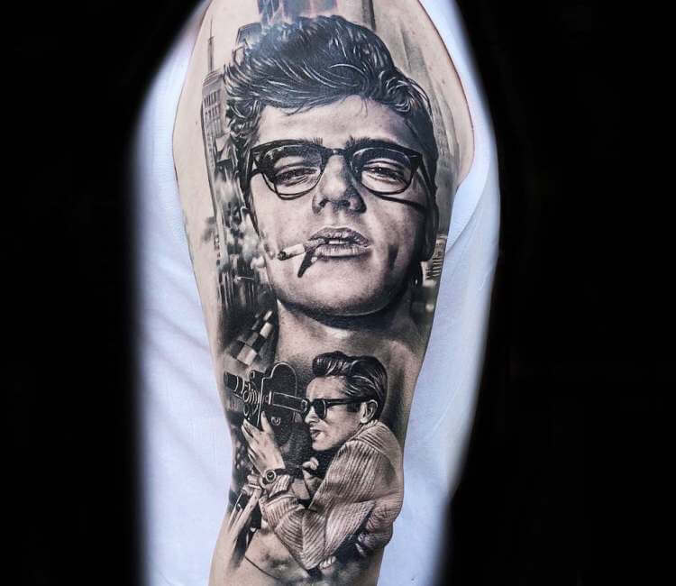 Tattoo of James Dean Portraits Faces