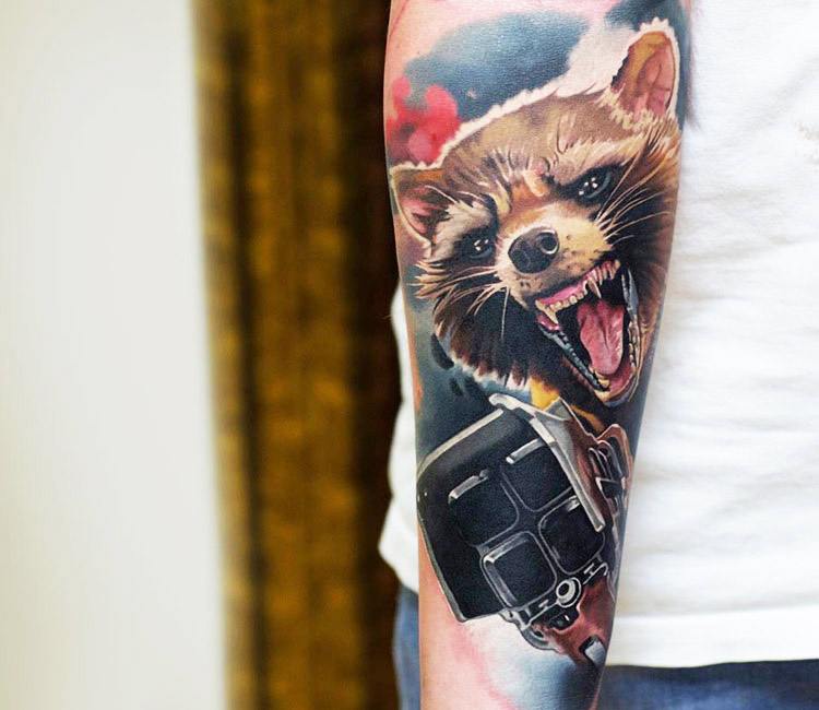 Pin by My Info on outdoor  Rocket raccoon Raccoon tattoo Tattoos