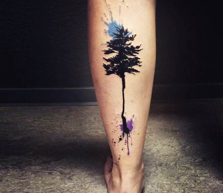abstract watercolor tree tattoo  Deanna Wardin  Flickr
