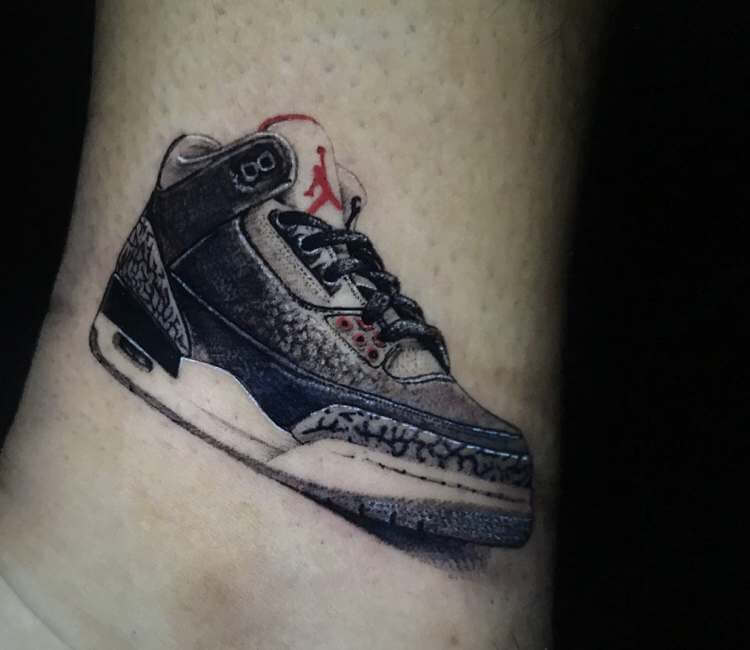 Air Jordan tattoo by Lloyd Nakao | Post 