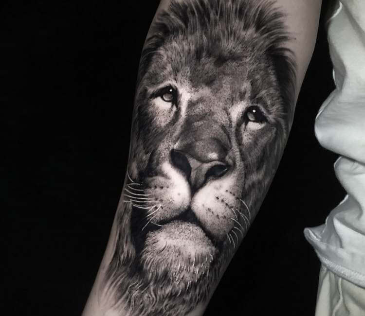 Lion tattoo by Lloyd Nakao | Post 23084