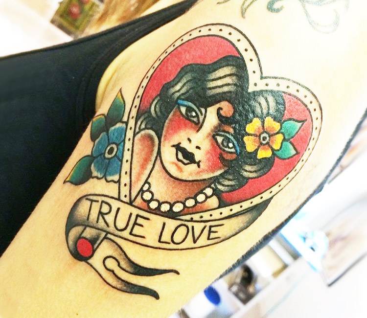 True  Love Ambigram Tattoo Instant Download Design  Stencil STYLE   Wow Tattoos by Mr Upsidedown