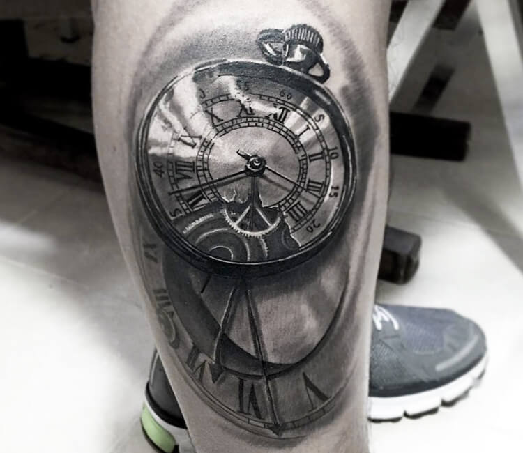 Clock Tattoo Design Masterpiece – IMAGELLA