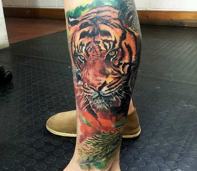 Realistic tiger tattoo done at Celebrity Ink Tattoo Bangkok - Picture of  Bangkok, Thailand - Tripadvisor