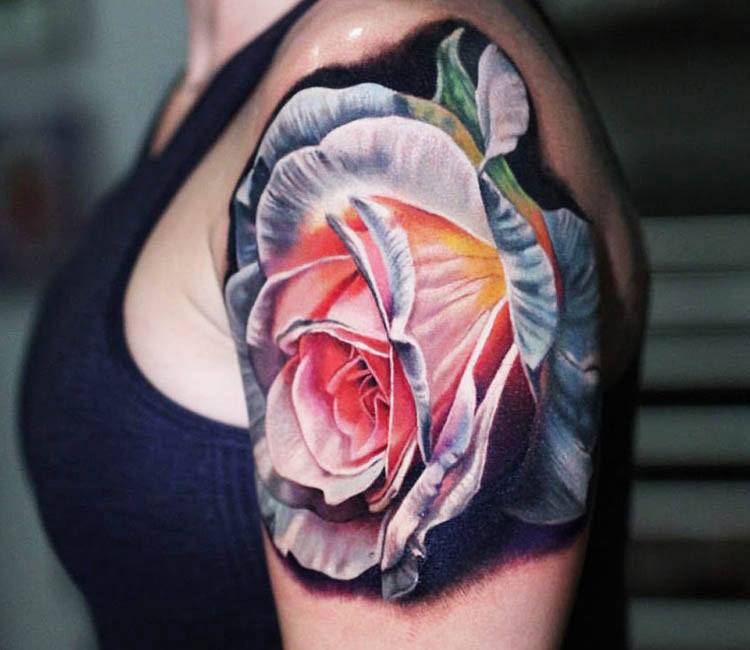 Rose tattoo by Luka Lajoie | Post 13201